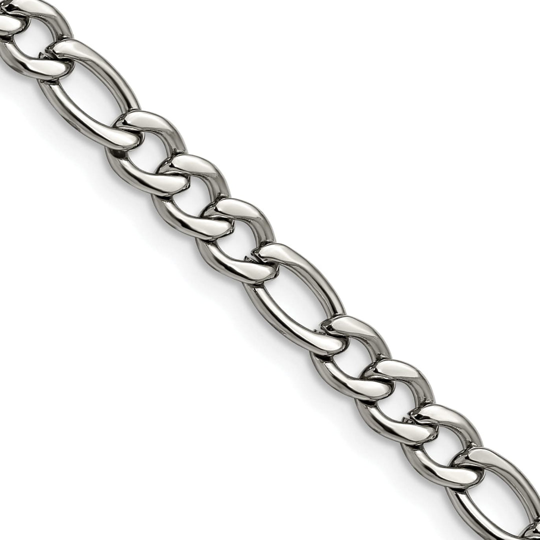 Chisel Stainless Steel 5.3mm Figaro Chain