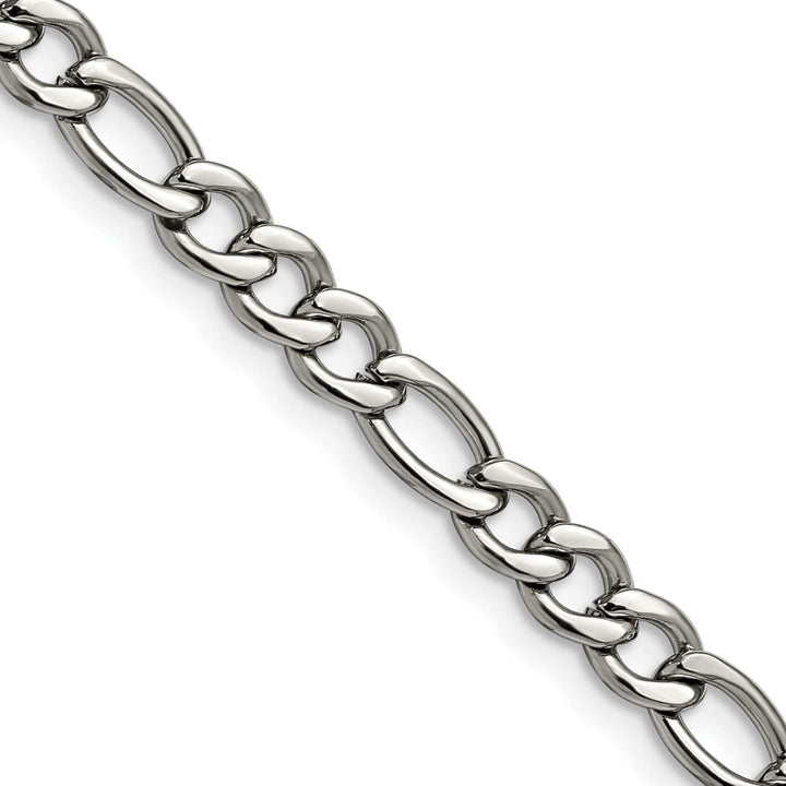 Chisel Stainless Steel 5.3mm Figaro Chain