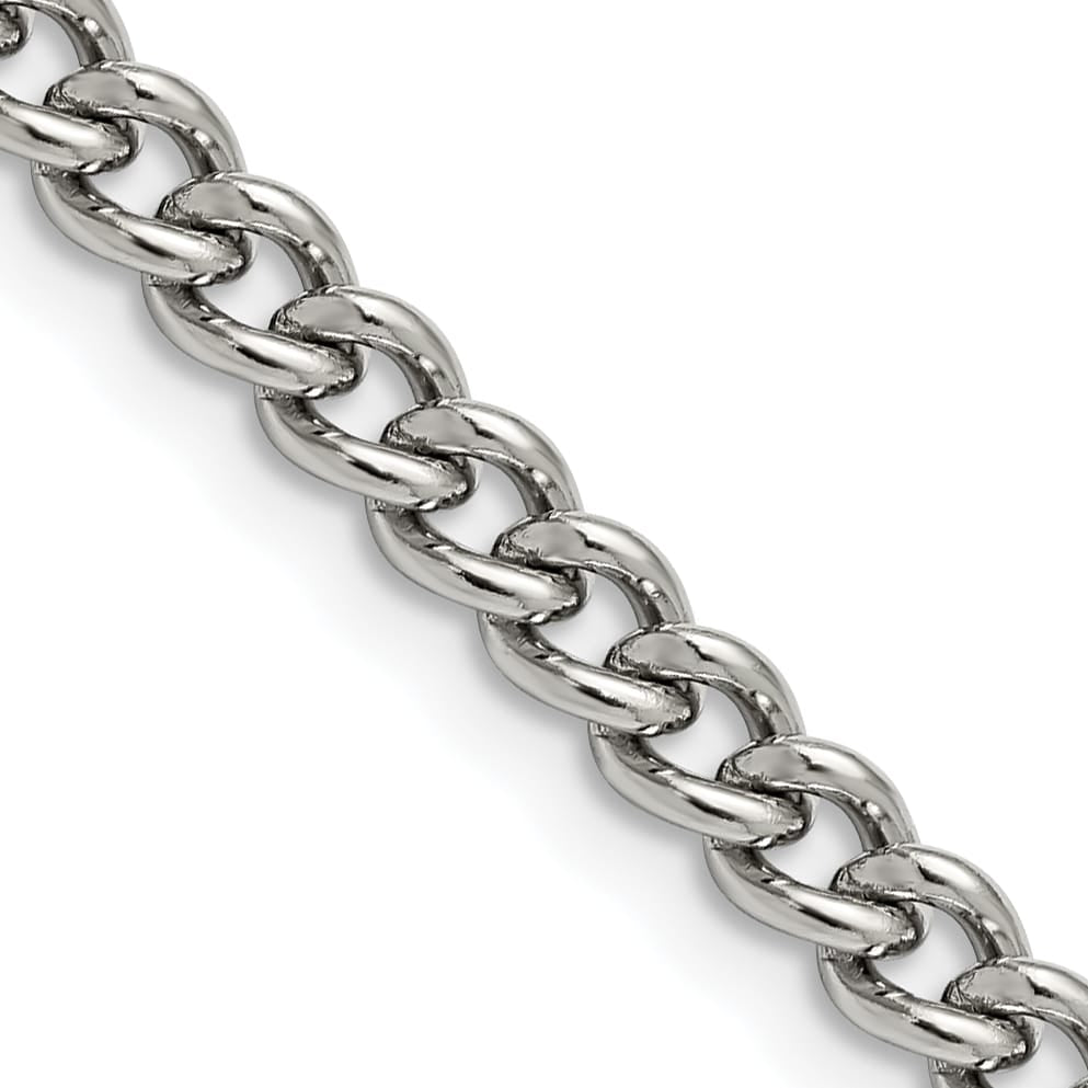 Chisel Stainless Steel 5.3mm Round Curb Chain