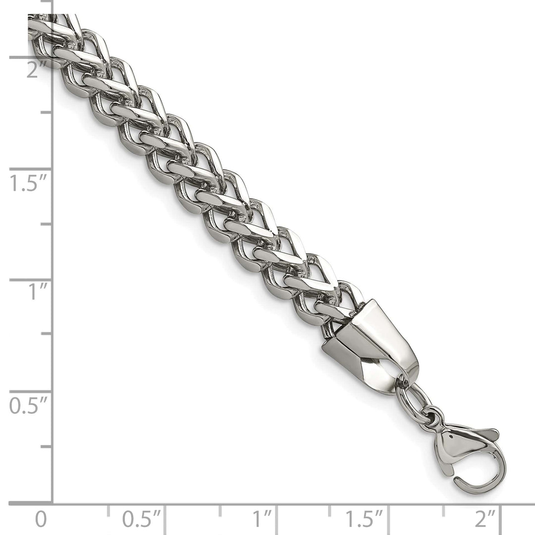 Chisel Stainless Steel 5.5mm Franco Bracelet