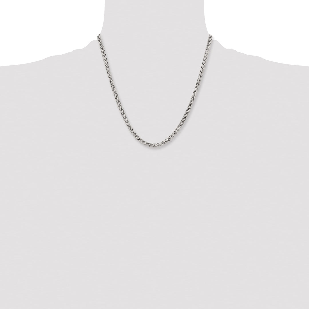 Chisel Stainless Steel 5mm Wheat Chain