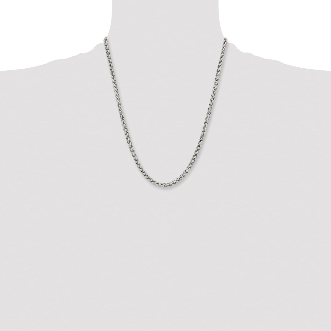 Chisel Stainless Steel 5mm Wheat Chain
