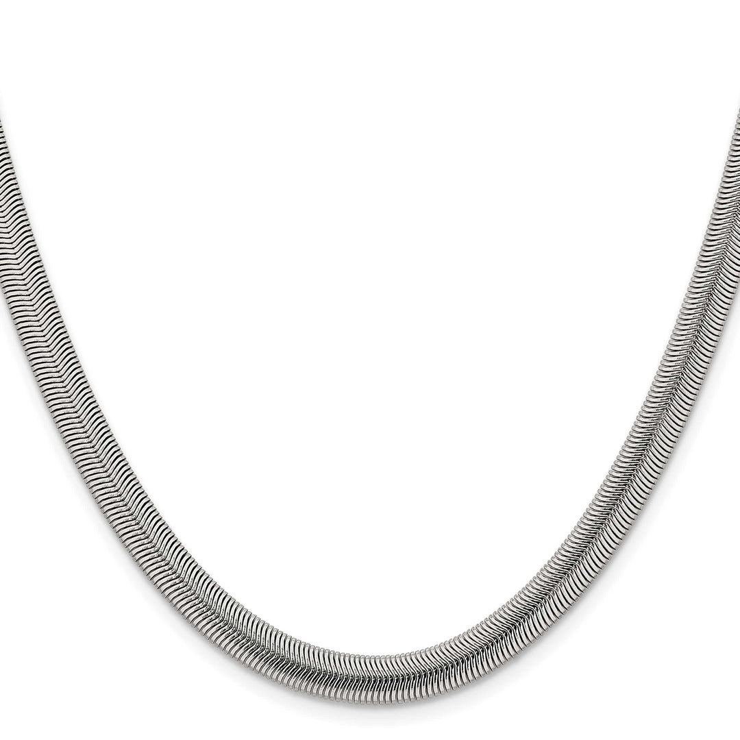 Chisel Stainless Steel 6.2mm Flat Snake Chain