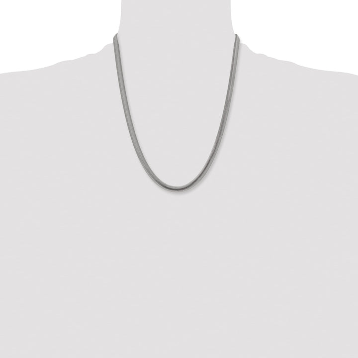 Chisel Stainless Steel 6.2mm Flat Snake Chain