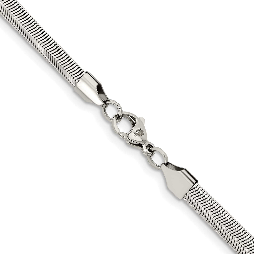 Chisel Stainless Steel 6.2mm Flat Snake Chain
