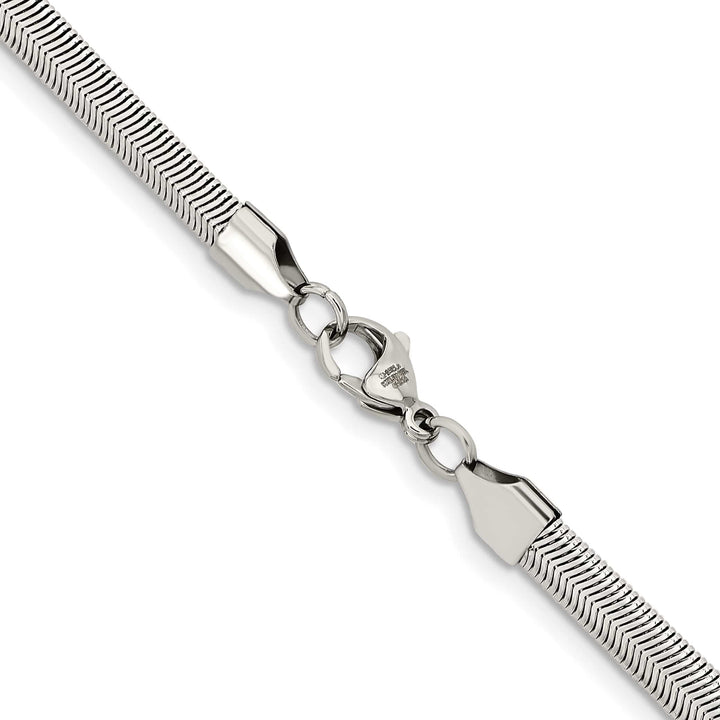 Chisel Stainless Steel 6.2mm Flat Snake Chain