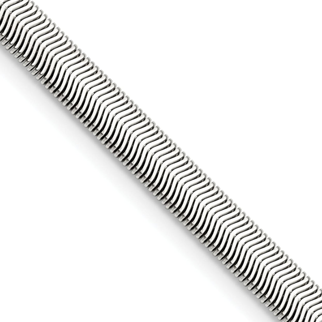 Chisel Stainless Steel 6.2mm Flat Snake Chain