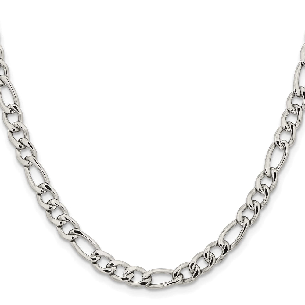 Chisel Stainless Steel 6.3mm Figaro Chain