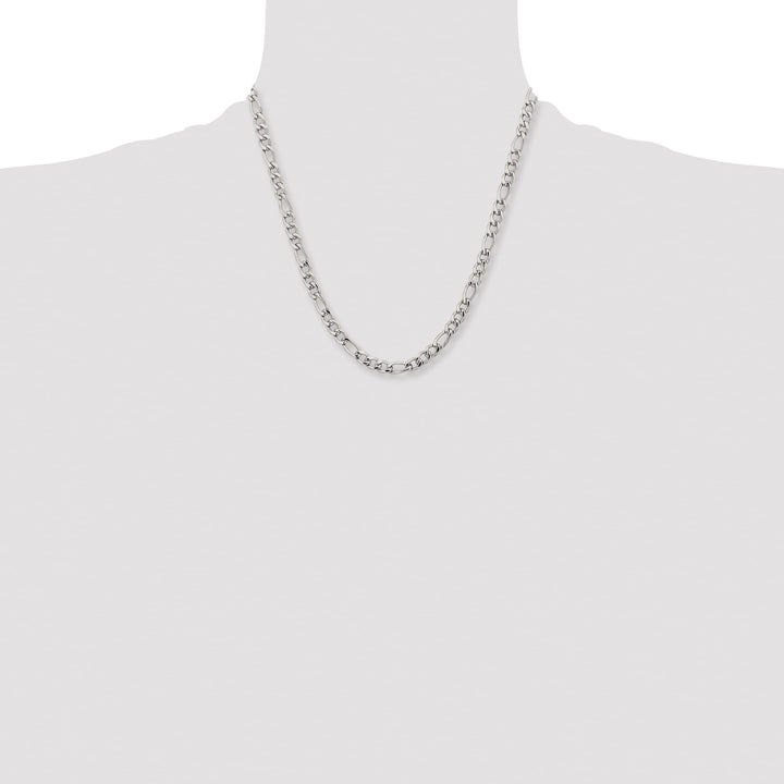 Chisel Stainless Steel 6.3mm Figaro Chain