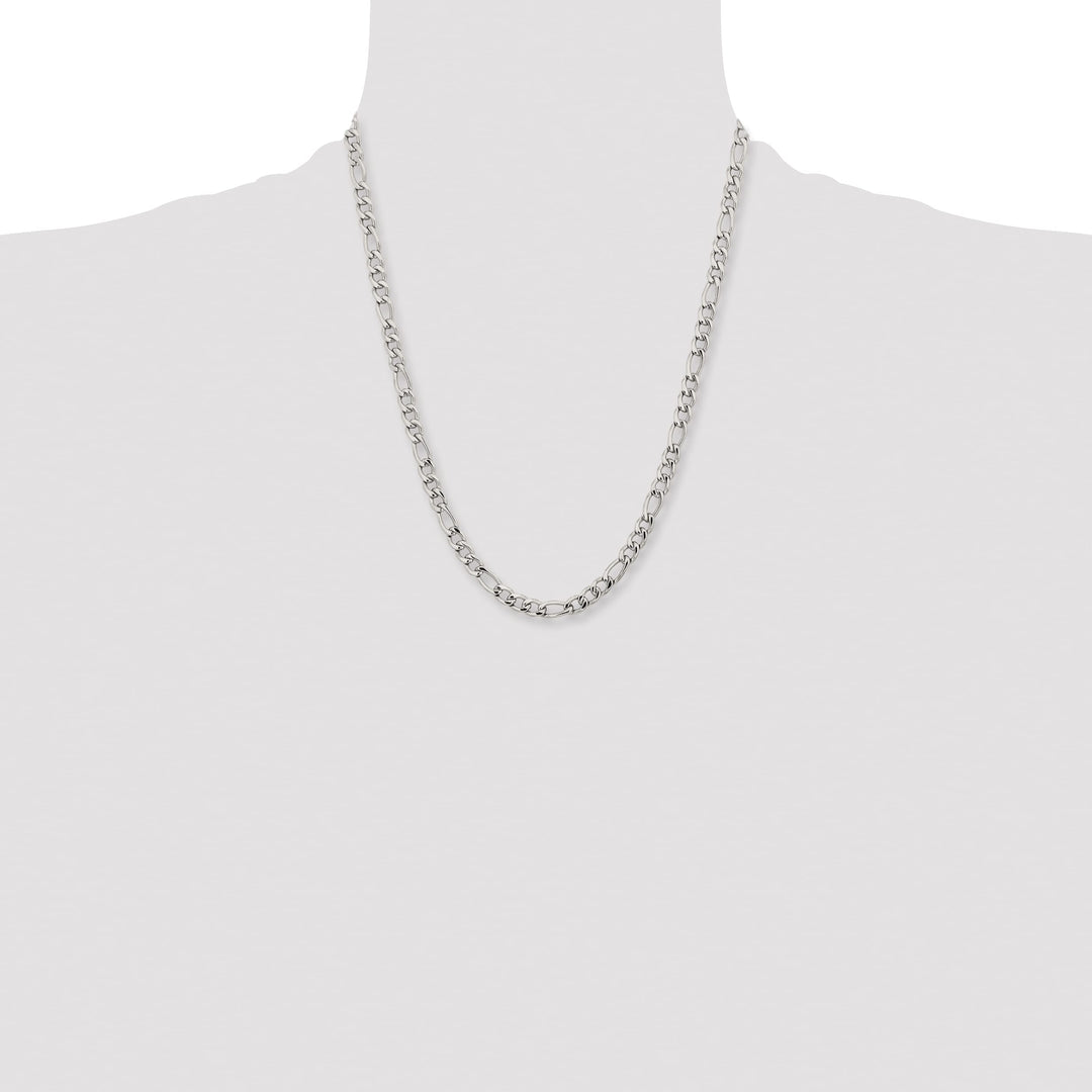 Chisel Stainless Steel 6.3mm Figaro Chain
