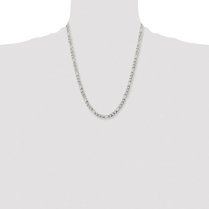 Chisel Stainless Steel 6.3mm Figaro Chain