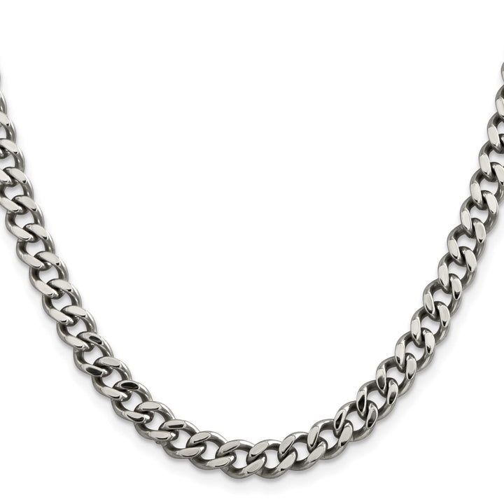 Chisel Stainless Steel 6.75mm Curb Chain
