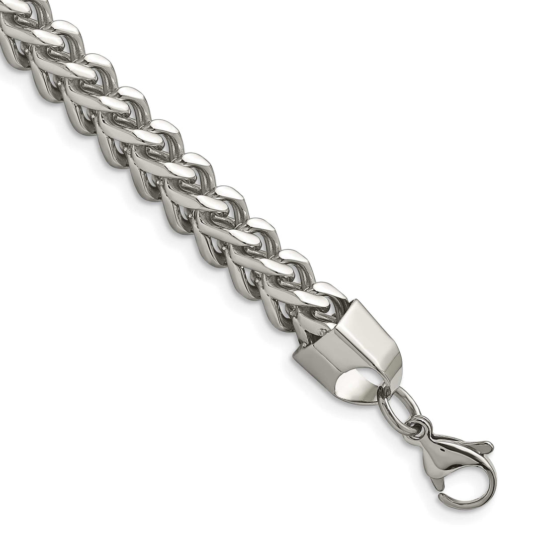 Chisel Stainless Steel 6.75mm Franco Bracelet