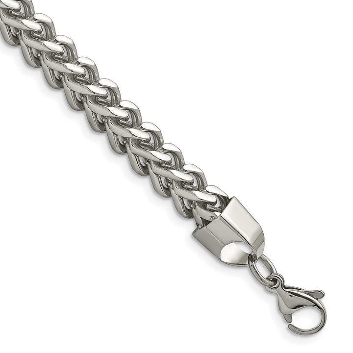 Chisel Stainless Steel 6.75mm Franco Bracelet