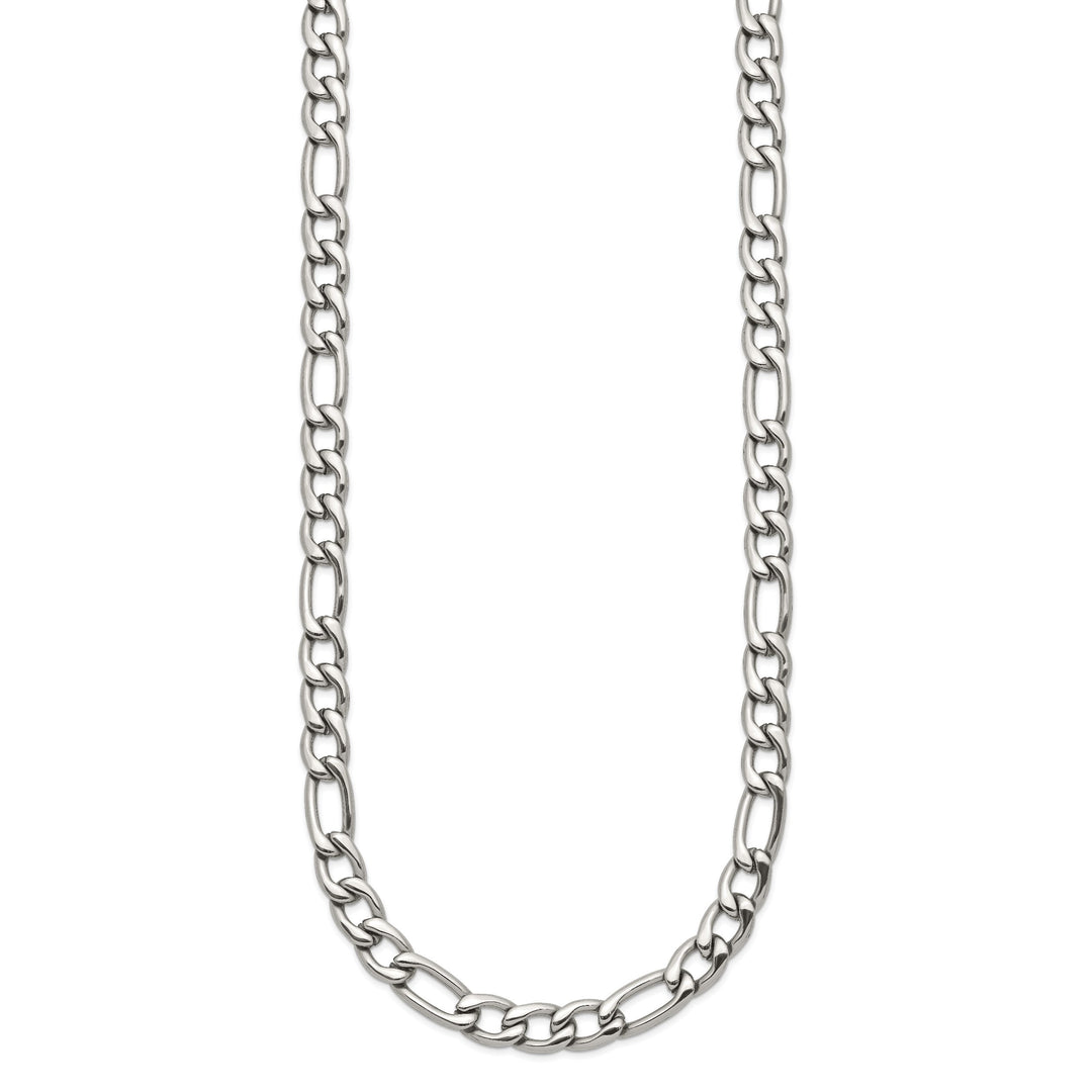 Chisel Stainless Steel 6mm Figaro Chain 24 Inch