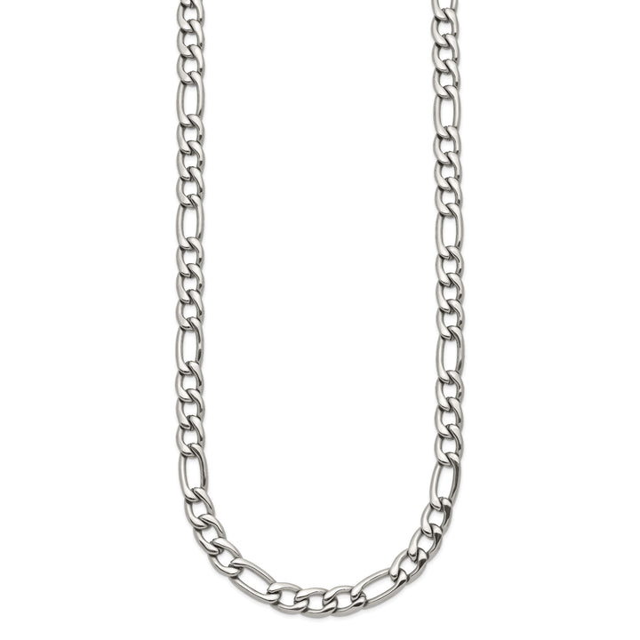 Chisel Stainless Steel 6mm Figaro Chain 24 Inch