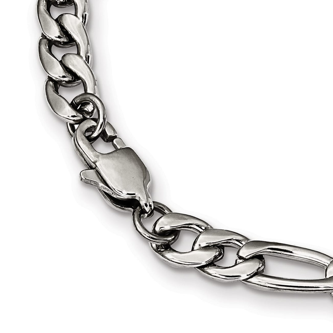 Chisel Stainless Steel 6mm Figaro Chain 24 Inch