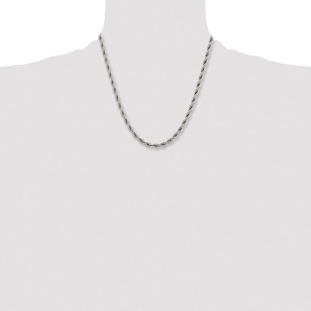 Chisel Stainless Steel 6mm Rope Chain