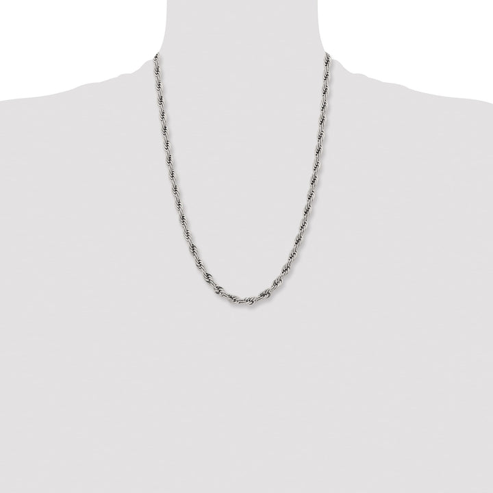 Chisel Stainless Steel 7mm Rope Chain