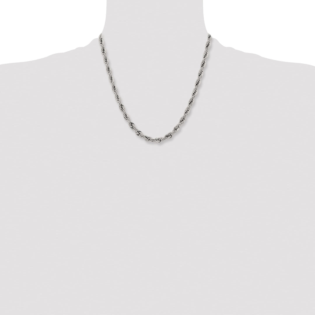Chisel Stainless Steel 7mm Rope Chain
