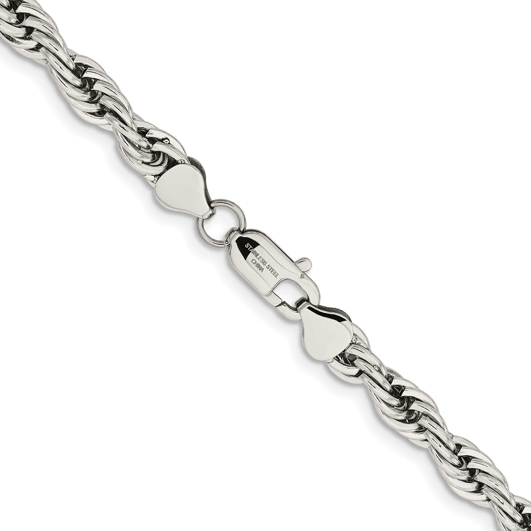 Chisel Stainless Steel 7mm Rope Chain
