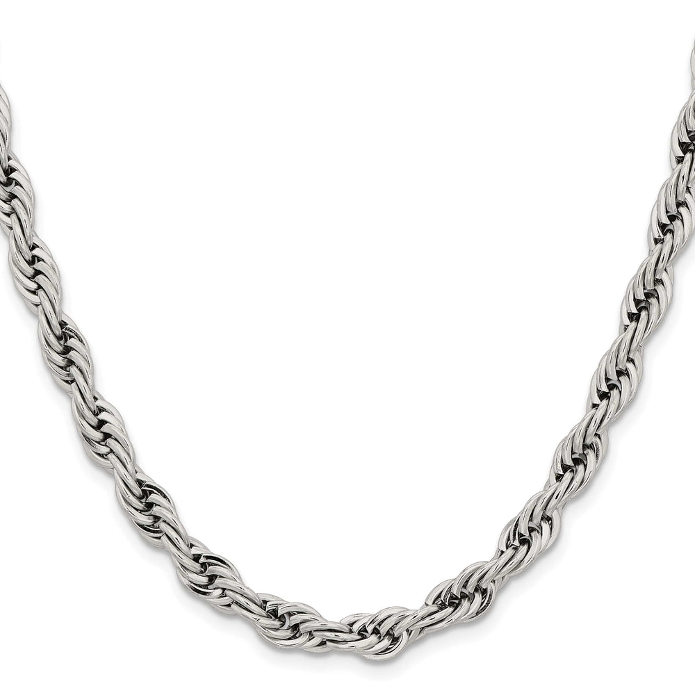 Chisel Stainless Steel 7mm Rope Chain