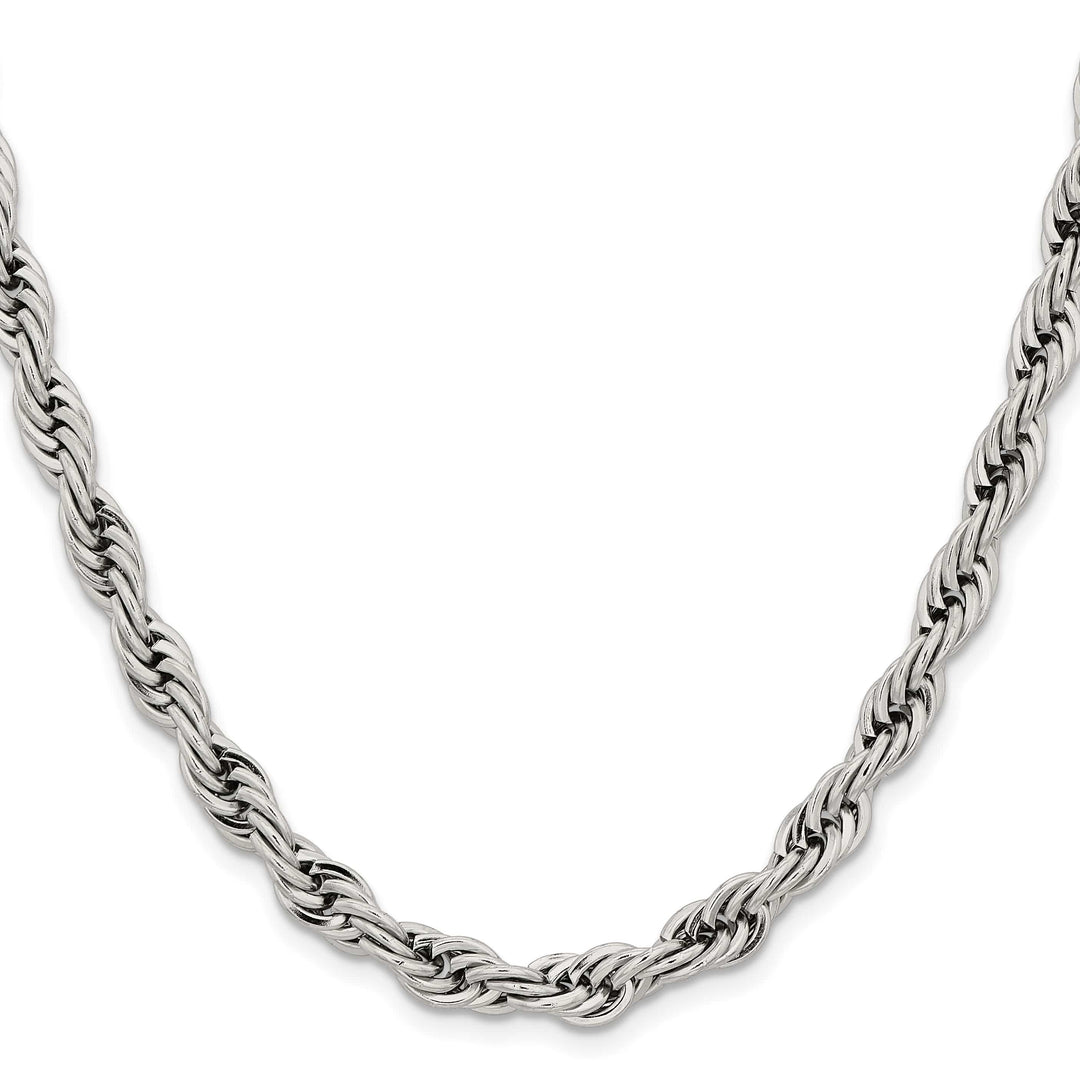 Chisel Stainless Steel 7mm Rope Chain