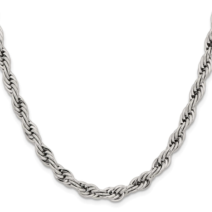 Chisel Stainless Steel 7mm Rope Chain