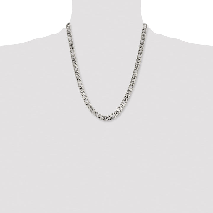 Chisel Stainless Steel 8.75mm Figaro Chain