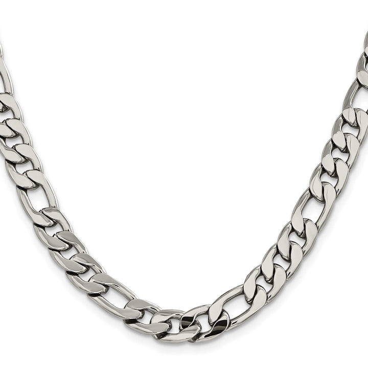Chisel Stainless Steel 8.75mm Figaro Chain