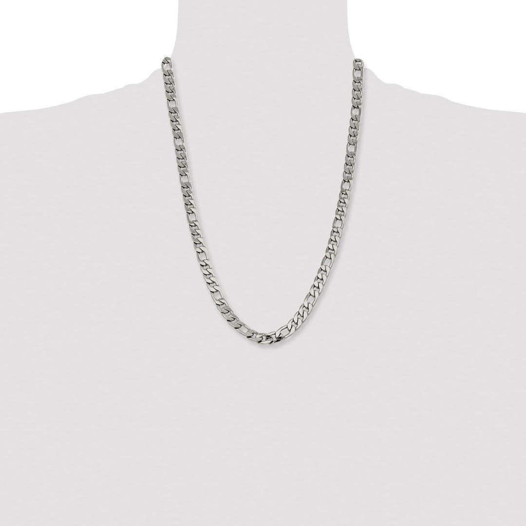 Chisel Stainless Steel 8.75mm Figaro Chain