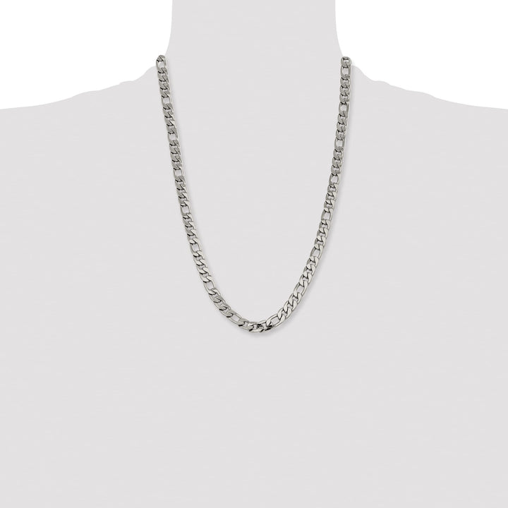 Chisel Stainless Steel 8.75mm Figaro Chain