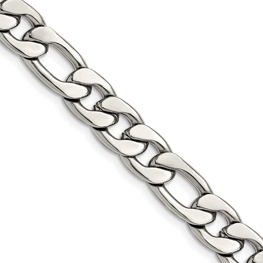 Chisel Stainless Steel 8.75mm Figaro Chain
