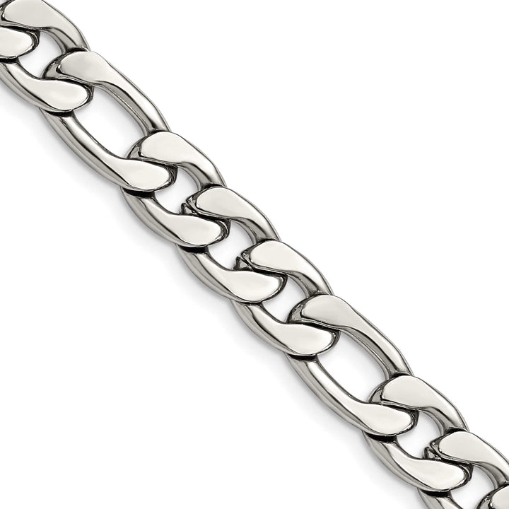 Chisel Stainless Steel 8.75mm Figaro Chain