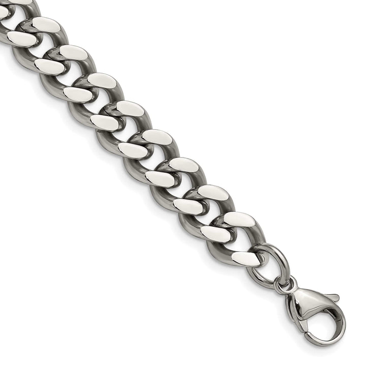 Chisel Stainless Steel 9.5mm Curb Bracelet