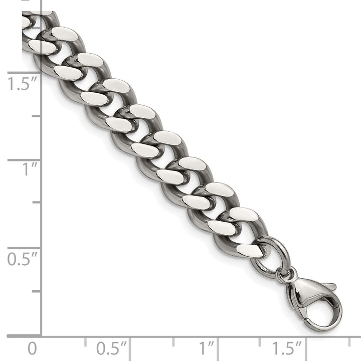 Chisel Stainless Steel 9.5mm Curb Bracelet