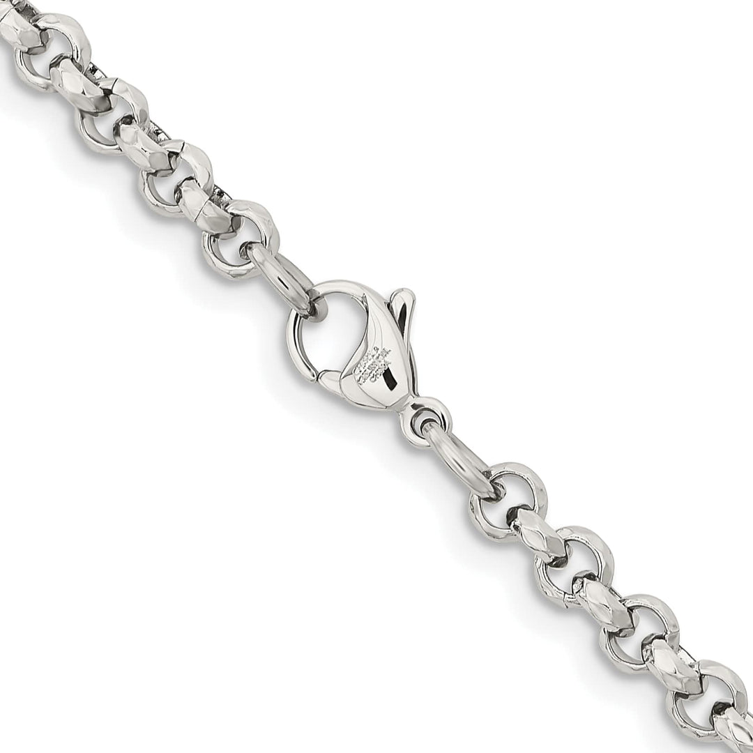 Chisel Stainless Steel and Textured Fancy Rolo Chain