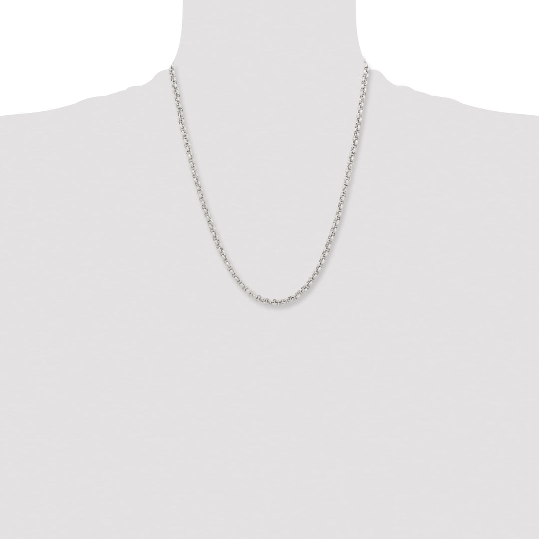 Chisel Stainless Steel and Textured Fancy Rolo Chain