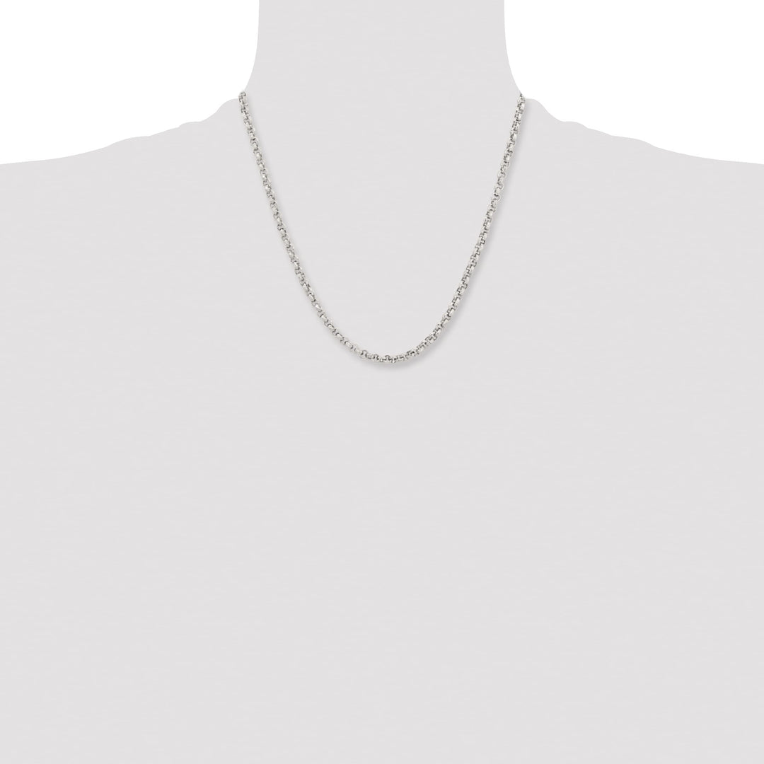 Chisel Stainless Steel and Textured Fancy Rolo Chain