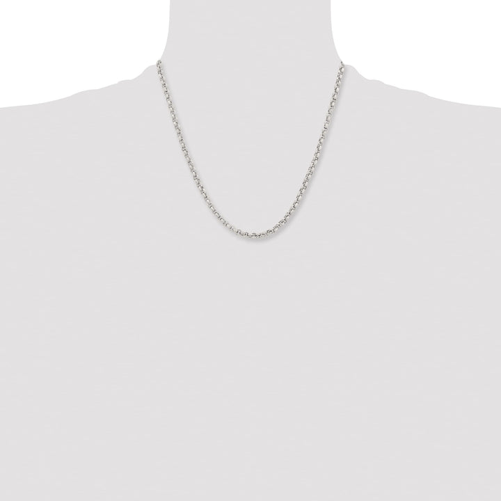 Chisel Stainless Steel and Textured Fancy Rolo Chain