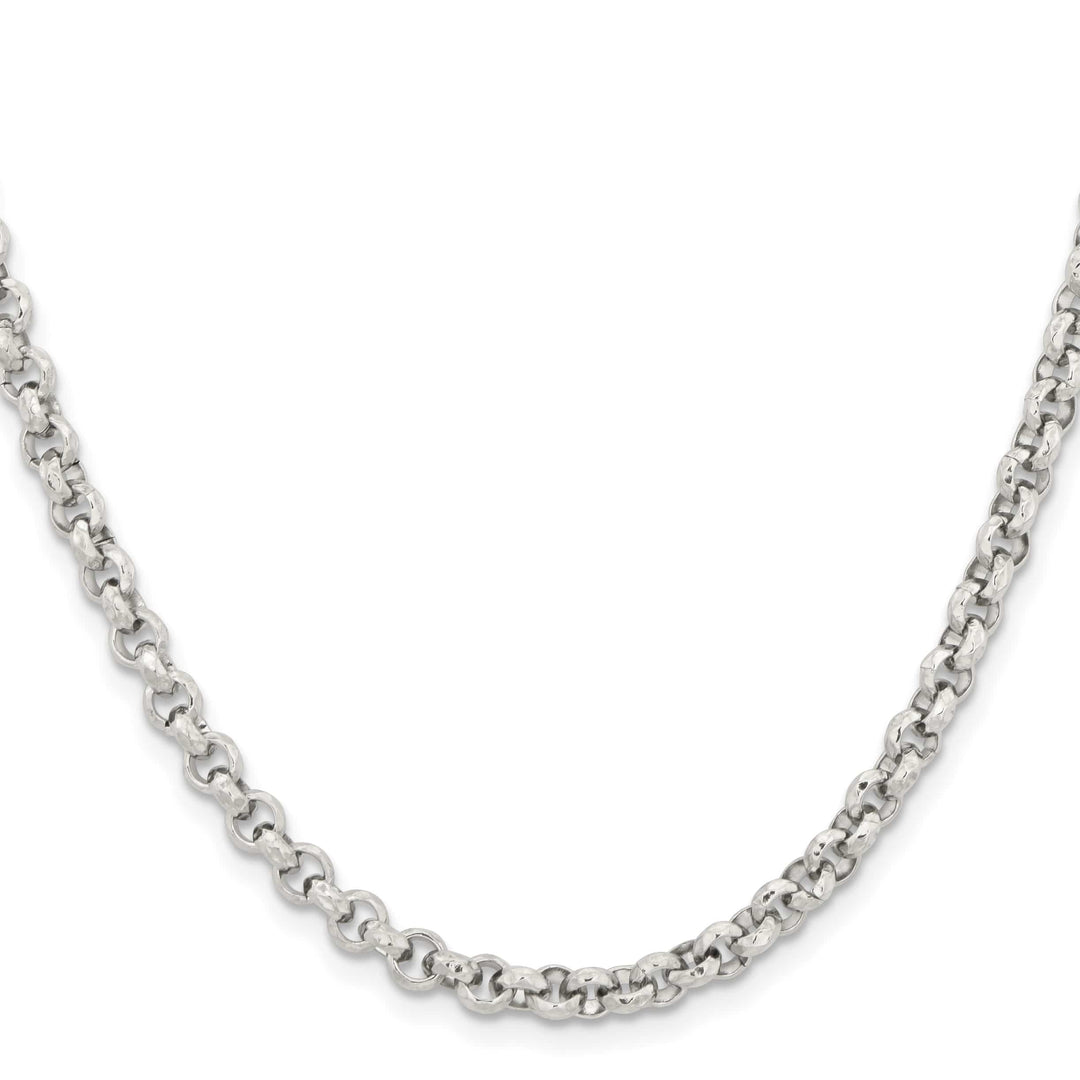 Chisel Stainless Steel and Textured Fancy Rolo Chain