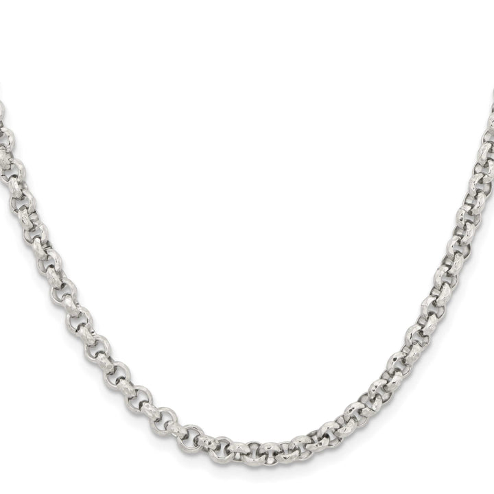Chisel Stainless Steel and Textured Fancy Rolo Chain