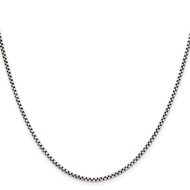 Chisel Stainless Steel Antiqued 2.25mm Box Chain