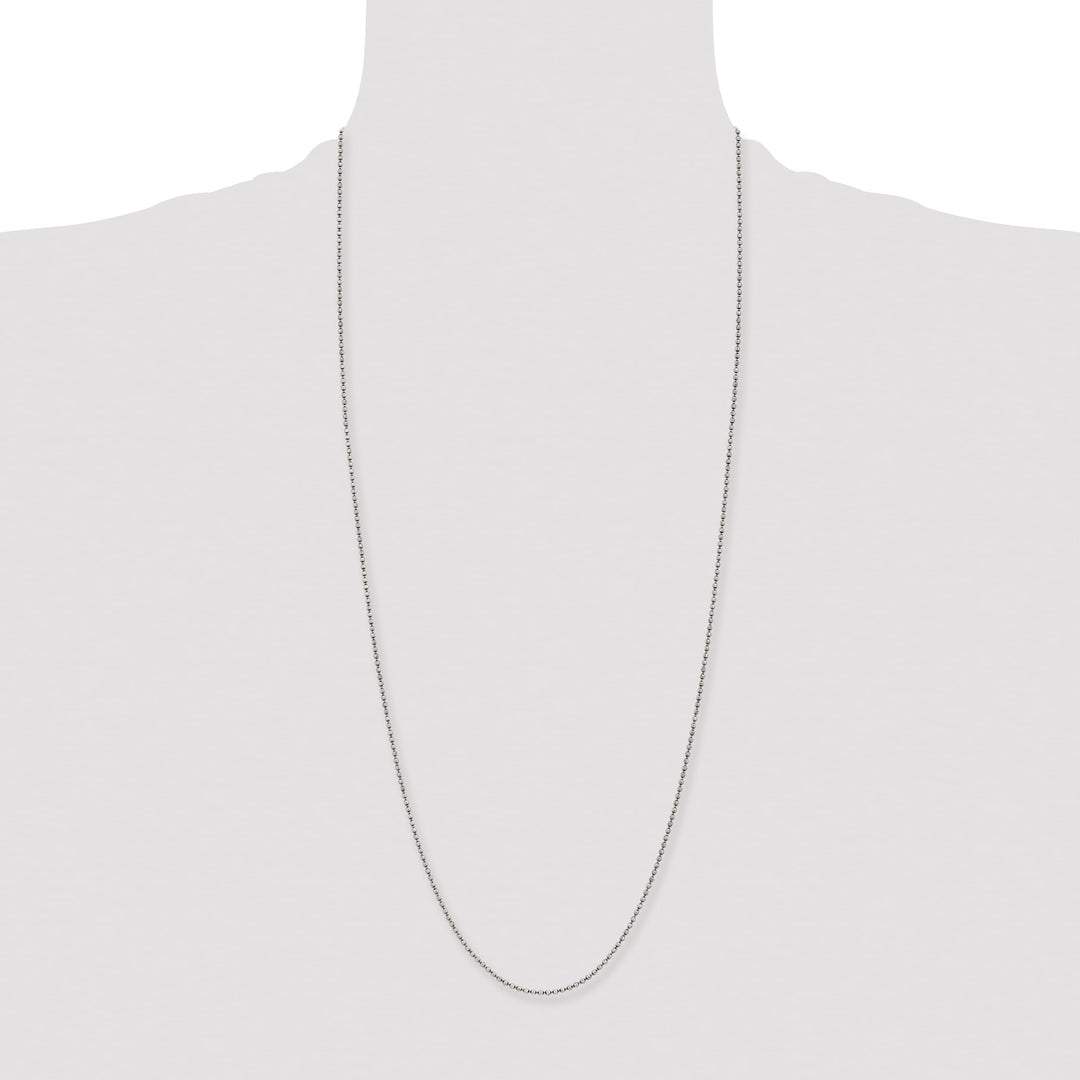 Chisel Stainless Steel Antiqued 2mm Beaded Ball Chain