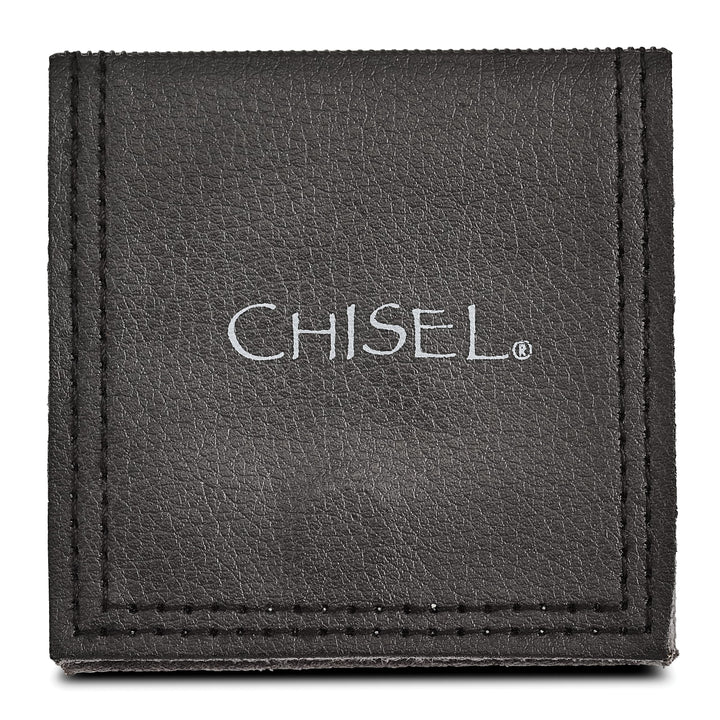 Chisel Stainless Steel Antiqued and 3.9mm Rounded Box Bracelet