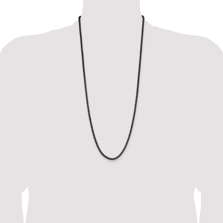 Chisel Stainless Steel Antiqued and 3.9mm Rounded Box Chain