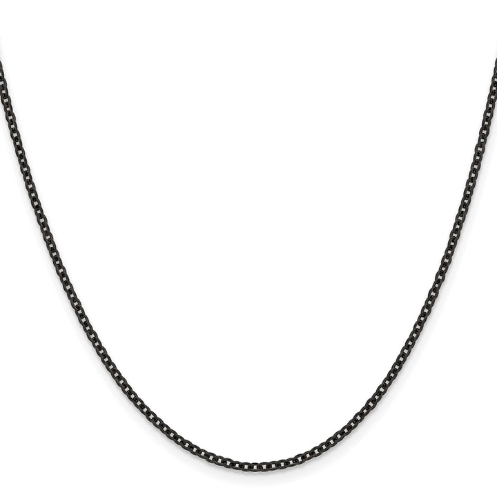 Chisel Stainless Steel Black Finish Finish 2.3mm Cable Chain
