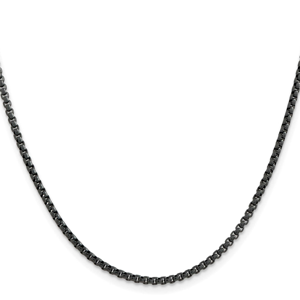 Chisel Stainless Steel Blue and Grey IP Finish 2.5mm Box Chain