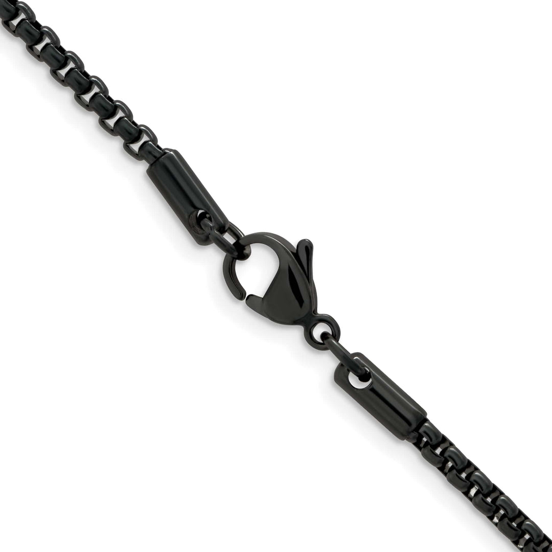 Chisel Stainless Steel Blue and Grey IP Finish 2.5mm Box Chain