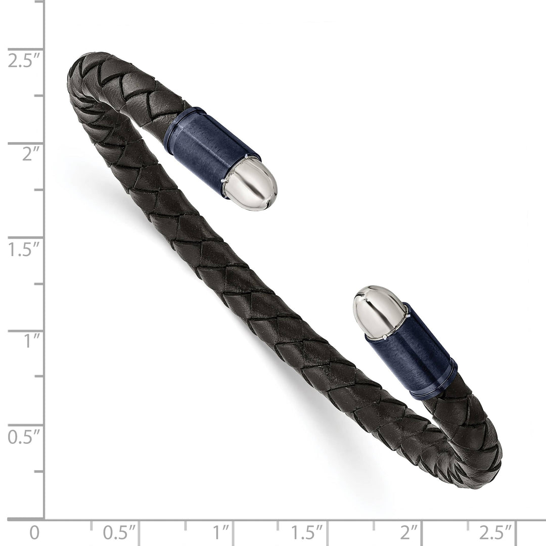 Chisel Stainless Steel Brushed and Blue/Dark Grey IP-plated Black